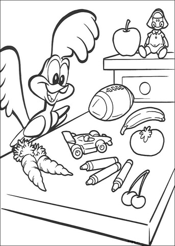 Road Runner  Coloring Page